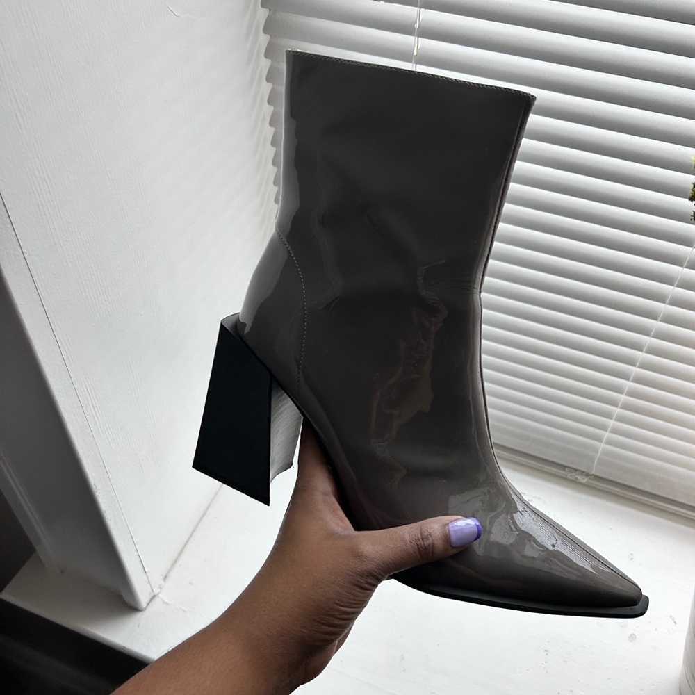 Jeffrey Campbell patent leather boot